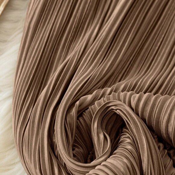 Brown Casual Women's Loose Pants - Picture 5 of 5